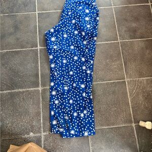 Hanna Andersson Blue Floral Joggers